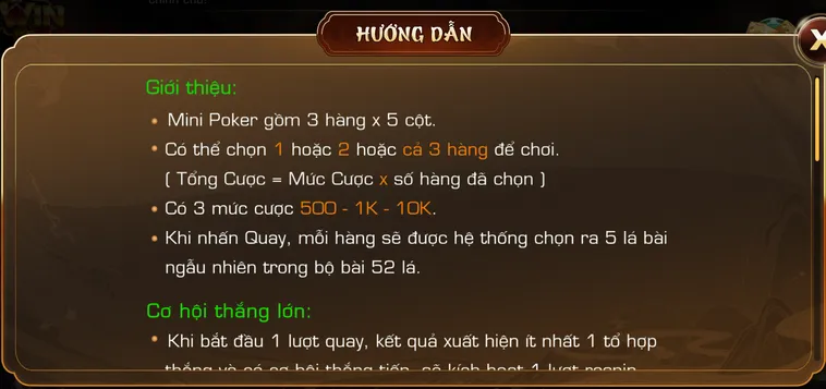 Mini Poker Tại Iwin Club Sảnh Game Đấu Trí Đổi Thưởng Đầy Hấp Dẫn