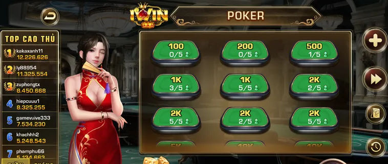 Chinh Phục Đỉnh Cao Poker Tại iWin Club Với Tỷ Lệ Thắng Cược Siêu Khủng