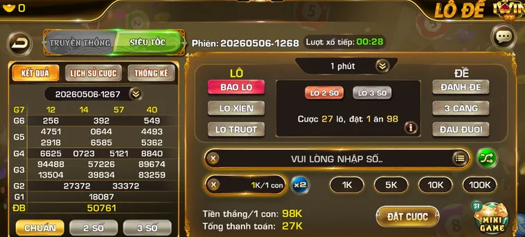 Chinh Phục Lô Đề Siêu Tốc Tại IWin Club Với Tốc Độ Và Cơ Hội Thắng Lớn