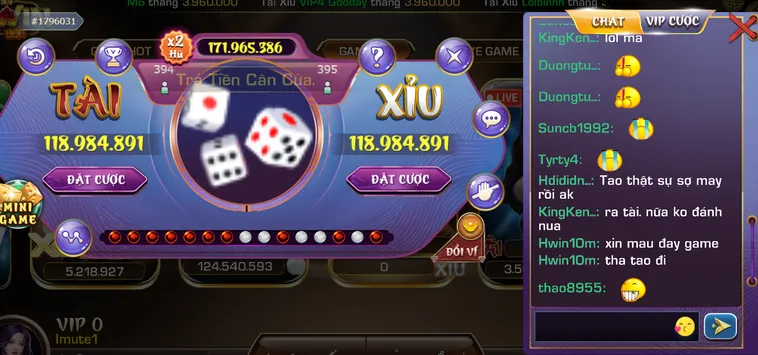 Giao Diện Trò Chơi Hiện Đại Tại Tài Xỉu Casino Tại IWin Club Đẳng Cấp Số Một